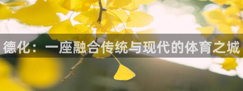谈球吧体育：德化：一座融合传统与现代的体育之城