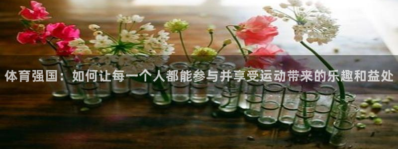 谈球吧体育：体育强国：如何让每一个人都能参与并享受运动带来的乐趣和益处